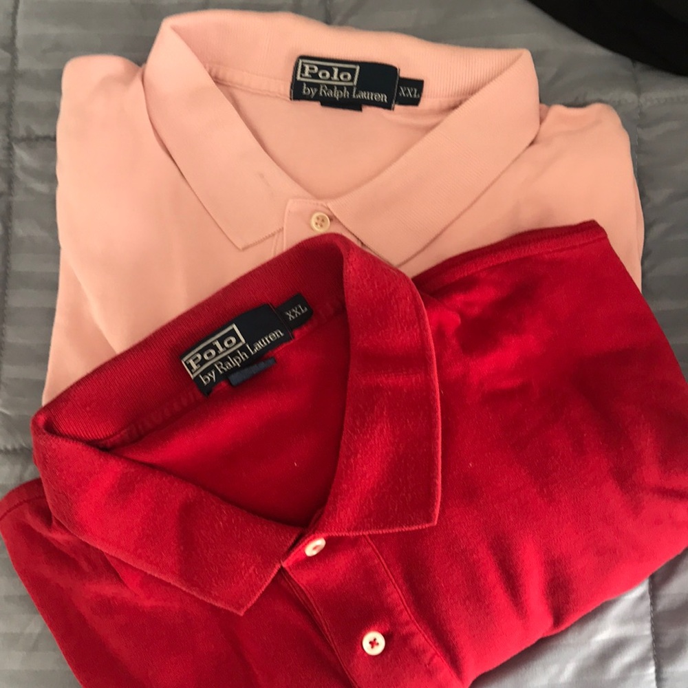 Bundle of men’s polo shirts
